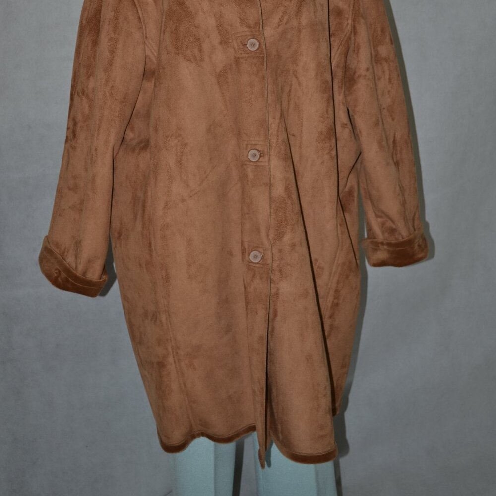Outdooor Elements Rust Four Button Suede Coat ? (… - image 5